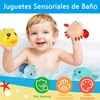 DJJAXC Juguetes de Baño para Niños, 6 Piezas Juguetes de