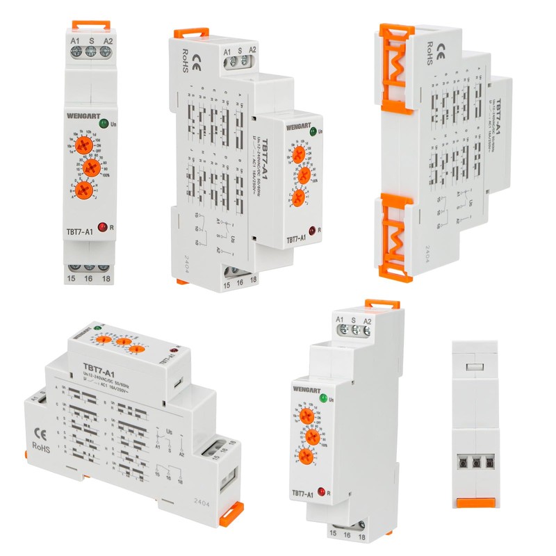 Wengart Delay Time Relay TBT7-A1, Time Relay with 10 Functions