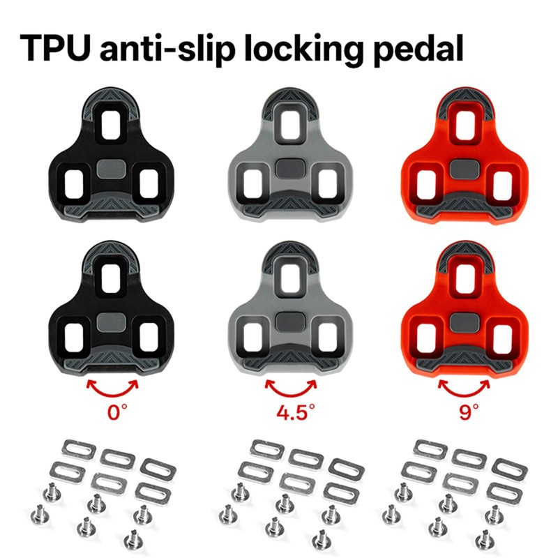 YYunying Bike Cleats Compatible with Look Keo, Grey, 4.5 Float