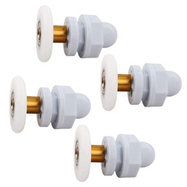 Gativs Pack of 4 Shower Cubicle Rollers, Replacement Parts, Shower Cubicles, Roller Guide, Shower Bathroom Accessories, Sliding Door Roller, Replacement Roller for Shower Cubicle Doors, Pulleys