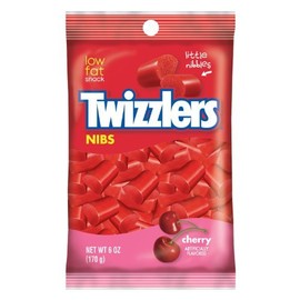 TWIZZLERS Licorice Candy, Cherry, 6 Ounce (Pack of 20)