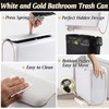 XLHOMO Bathroom Accessories Set, 10 Pieces White and Gold Bathroom