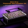 Patigrow 80-Cell Self-Watering Seed Starter Tray with Grow Light, Seed