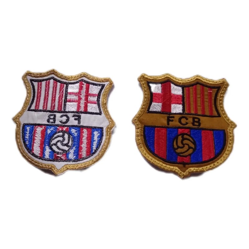 Barcelona Club Fútbol Español Parche Bordado 2 Pzas 8 Cm