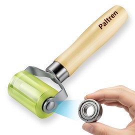 Paltren Seam Roller with Dual Ball Bearings | Professional Application Tool for Automotive Sound Deadening, Wallpaper, Vinyl & Home Workshop | Flawless Results with a Solid PU Wheel