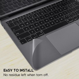 CaseBuy Palm Rest Protector Skin Cover for MacBook Air 13 inch A2337 M1 A2179 A1932 2021 2020 2019 2018 Release, MacBook Air M1 Trackpad Cover, Space Grey