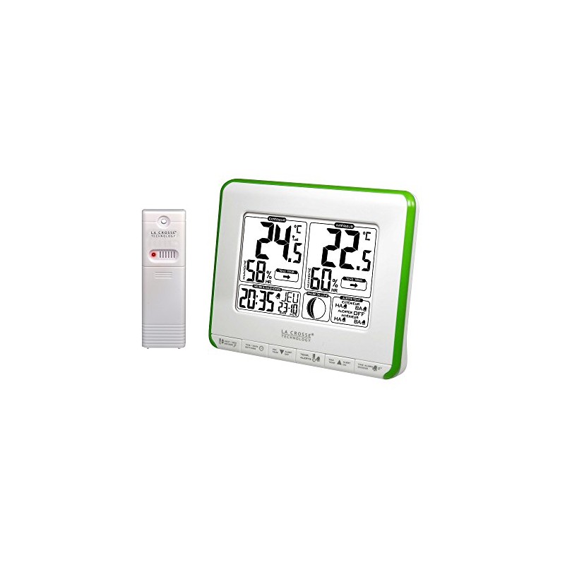 La Crosse Technology WS6812W-GREEN Weather Station - White/Green