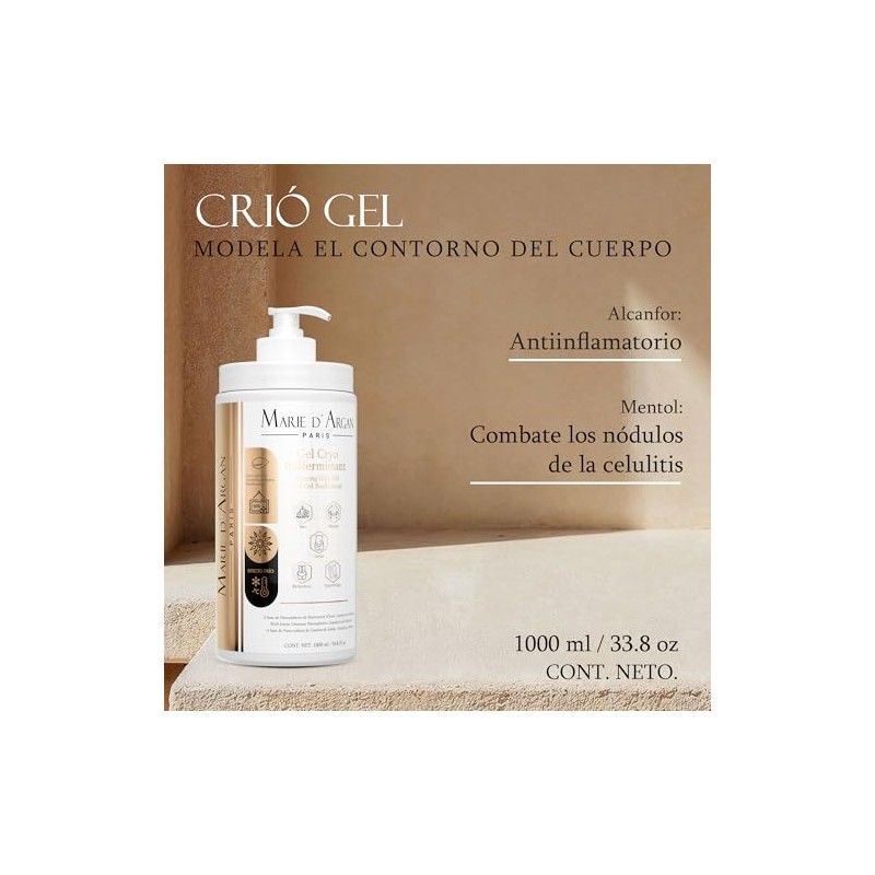 Marie DArgan Crio Gel Reafirmante Corporal 1000 ml Con Alcanfor