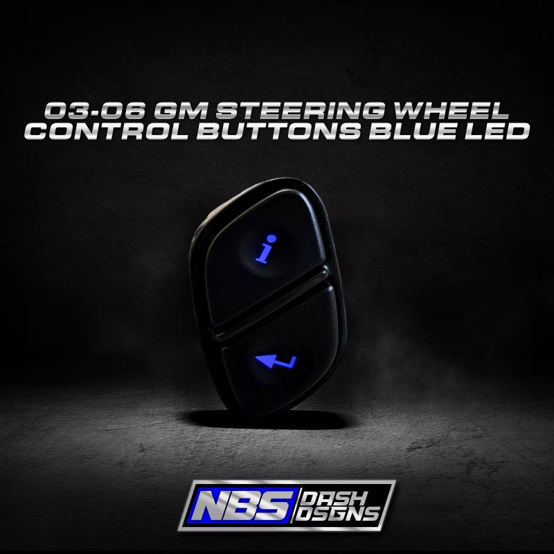 LED 2003-2006 Gm Steering Wheel Control Buttons (Blue Led)