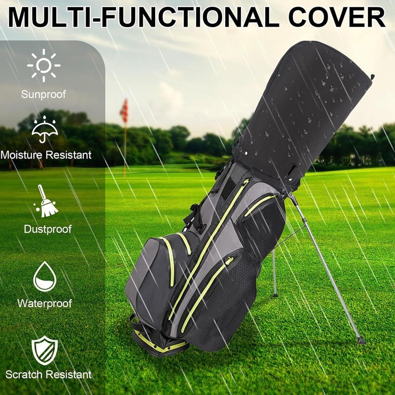 Golf Bag Cover, Waterproof Golf Bag Protector, Protective Lightweight Rain