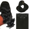 SAFIRENY Clip in Hair Extensions Real Human Hair, 18 Inch