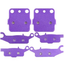 ECCPP FA444 Brake Pads Front and Rear Carbon Fiber Replacement Brake Pads Kits Fit for 2008-2012 for Yamaha Raptor 250 YFM250R, 2008 for Yamaha Raptor 250 YFM250RSP Special Edition