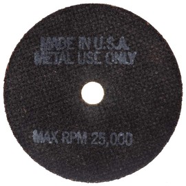 Brock Set 25 Pack 3" Cutting Hard Metal Grit Cut Off Wheel Circular Air Saw Blade Disc for Industrial Shop Hobby DIY Dremel Rotary Tool