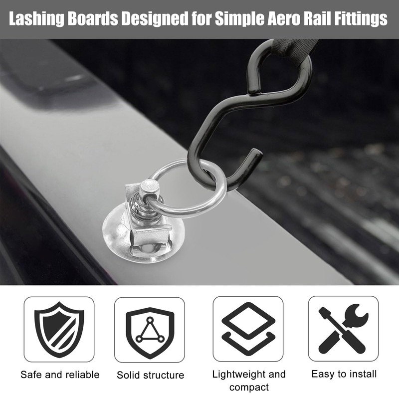 Pack of 10 Airline Rails Load Securing Lashing Point Fitting