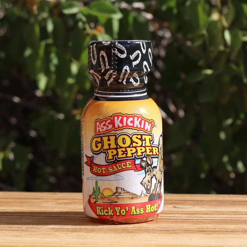 ASS KICKIN' Ghost Pepper Premium Hot Sauce Bottles Gourmet Gift