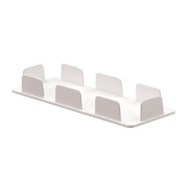 Little Outdoor Creations 2" x 6" End Cap -Internal Ribbed Rail/White - 2 Pack