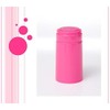GLOSSY PINK SHRINK CAPSULES 100 HEAT SHRINK CAPS FOR ALL