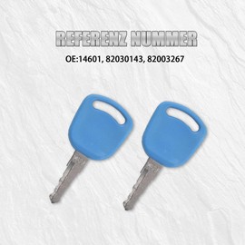 HISports Pack of 5 14601 Replacement Ignition Keys for Heavy Appliances, Keys Compatible with New Holland T5030 T5040 T5050 T5060 Ford Case Ih Tractor Replace 82003267 82030143