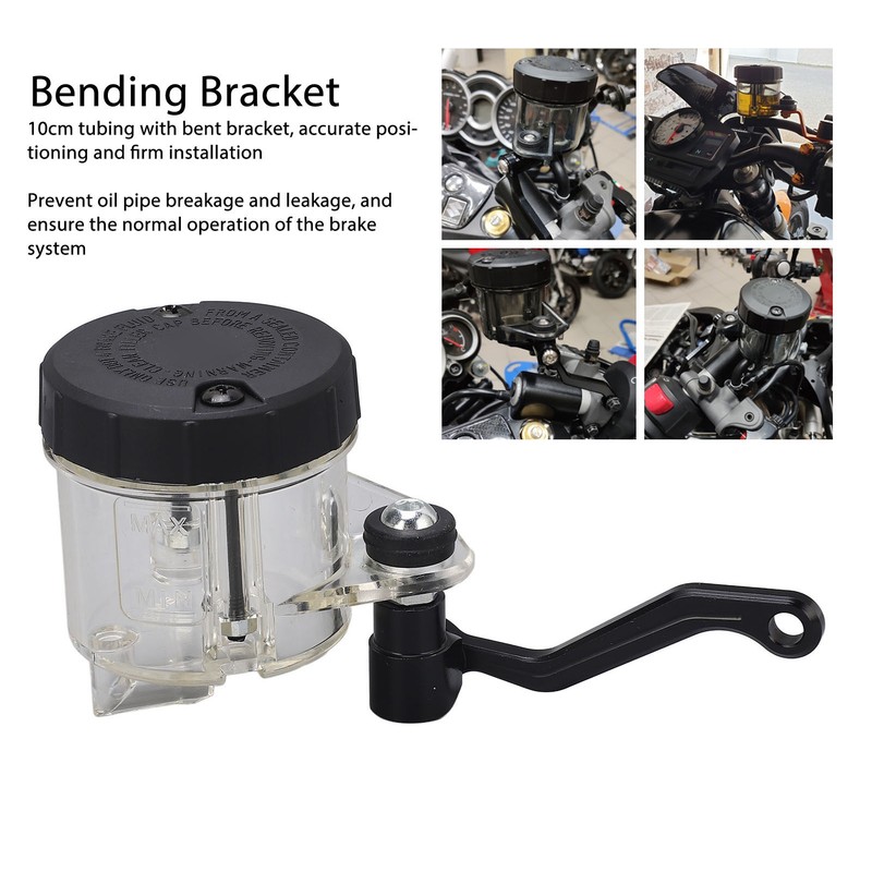 Motorcycle Front Brake Pump Oil Cup Clutch Cylinder Fluid Reservoir