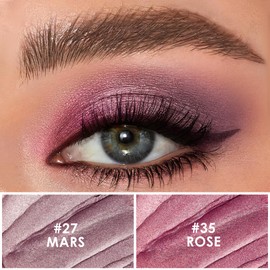 FOCALLURE 2PCS Cream Eyeshadow Stick Sets,Matte and Shimmer Eye Brightener, High Pigmented Crease-proof Pencil,Long Lasting Eye Shadow Highlighter Makeup,Smoky-Blossom