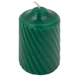 Generic 15 Hour Lightly Scented Votive Candles with a Textured Surface 19 Candles Per Box Made in The USA (Green/Pine Scent)