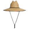Quiksilver Men's Wide Brim Outdoor Lifeguard Straw Sun Hat, Black