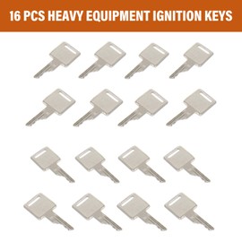 AFEISOL 6693241 16PCS D250 Ignition Keys Heavy Equipment Keys Compatible with Bobcat Case IH Skid Steer Loader and More 6709527 307852A1