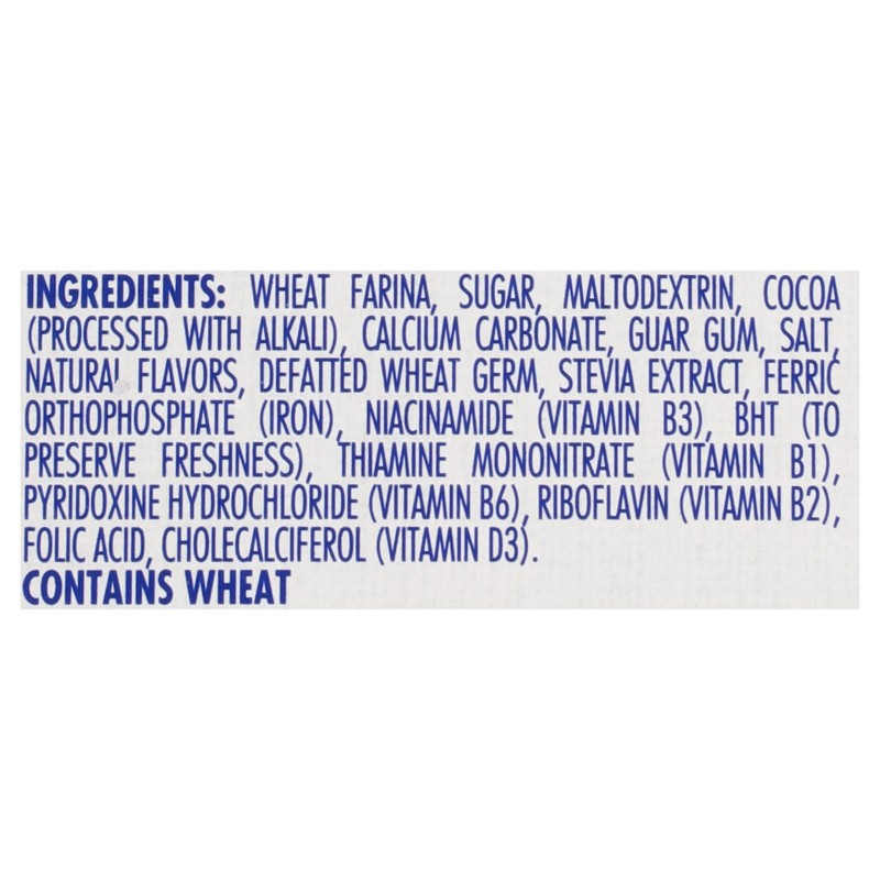 Cream of Wheat Instant Lower Sugar Hot Cereal, Cocoa, 1.23