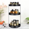 uxcell 3 Tier Lazy Susan Turntable, 12 Inch Metal Spice