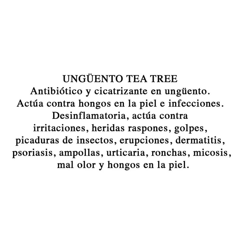 Ungüento Tea Tree P/mezquinos Hongos E Infecciones De Piel