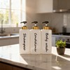 21oz Shampoo and Conditioner Dispenser (Set of 3) Modern Refillable