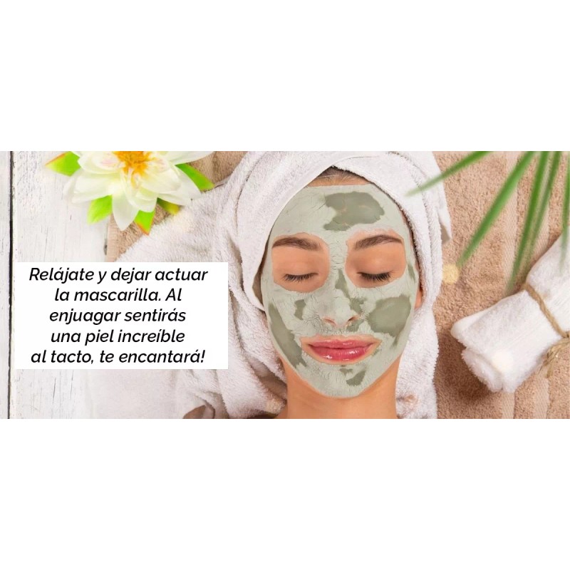 Cosmo Bella Arcilla Verde Detox, Calidad Spa. Limpia, Purifica Y