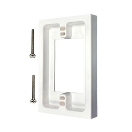 iMBAPrice IMBA-BES1 White 1-Gang Non-Metallic Shallow Surface Box 5/8-Inches Extender, 1-Pack