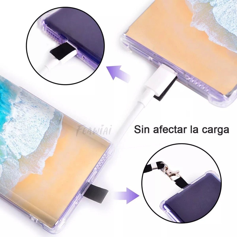 Feawiai 2pzs Correa Para Celular De Cuerpo Cruzado Ajustable Negro
