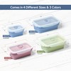 ICHC Set of 4 Collapsible Food Storage Containers - Space-Saving