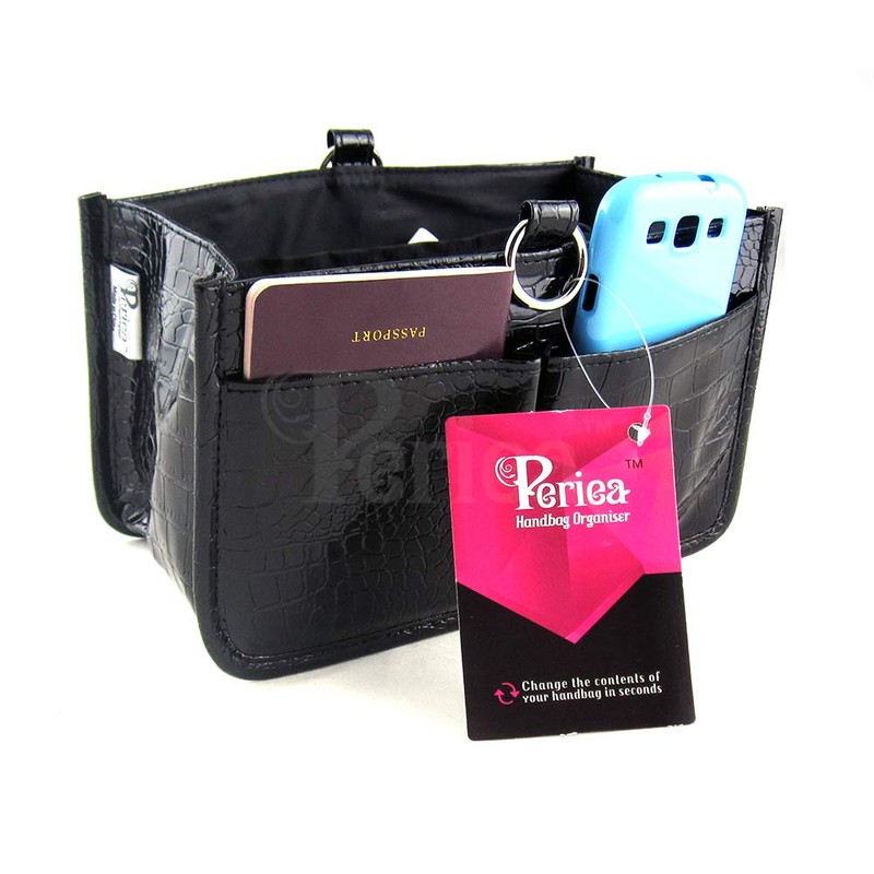 Periea® ‘Claire’ Handbag Organiser Insert – Ideal for Most Medium