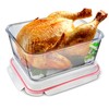 Stock Your Home 28 Cup Extra Large Rectangular Glass Food