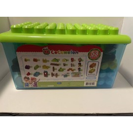 CoComelon Melon Patch Academy 53 Large Building Blocks Set Includes 6 Figures