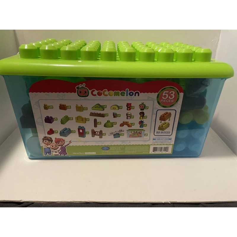 CoComelon Melon Patch Academy 53 Large Building Blocks Set Includes