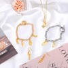 Teaaha 104PCS 4 Sets Metal Letters Gold Letter Charms A-Z