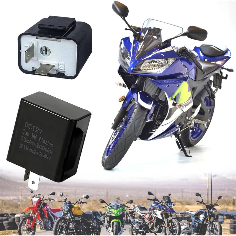 Gebildet 4 x Universal 12 V 2-Pin Flashing Relay, Car