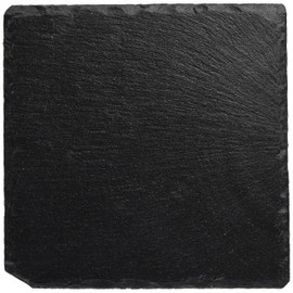 K-World Slate Plate, 7.1 inches (18 cm), Square Plate, Natural Stone, Slate Board