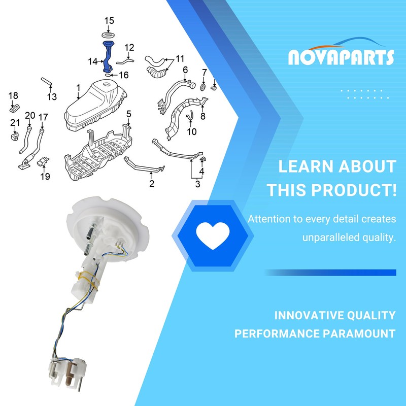 NOVAPARTS Fuel Pump Level Sensor Sending Unit for 1998-2004 Nissan