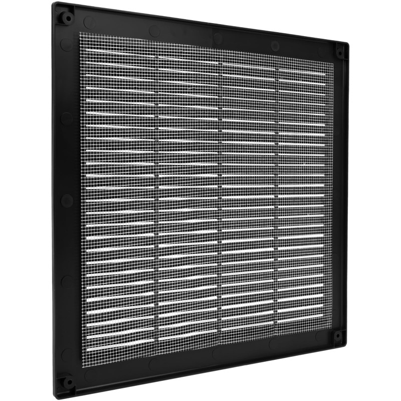 Vent Systems 10" x 10" Inch (Opening Dimensions) Plastic Black