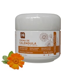 Pili Natural Calendula Cream - Moisturizing Cream for Rough, Dry, or Chapped Skin - 1oz - Crema de Calendula