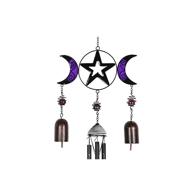something different Triple Moon Bell Wind Chime