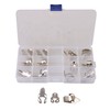 BQLZR 15 Pieces Metal Thumb Finger Picks Plectrum Sets With