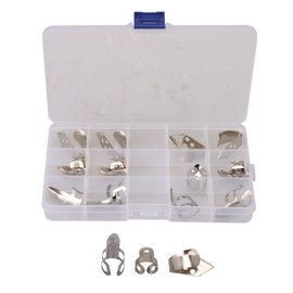 BQLZR 15 Pieces Metal Thumb Finger Picks Plectrum Sets With Plastic Picks Case for Guitar Banjo Accessories