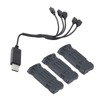 1200mah Lithium Battery Black Strong Protection 3.7V High Conversion for