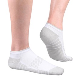YUEDGE 5 Pairs Mens Trainer Socks, Breathable Cushioned Black Cotton Casual Everyday Sports Low Cut Athletic Ankle Socks for Men Size 9-12